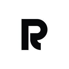 Simple letter R logo design template