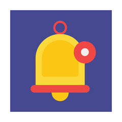Naklejka premium Notification Bell Icon with Modern UI Style
