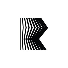 Simple letter R logo design template