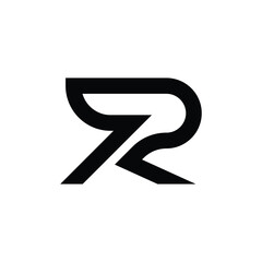 Simple letter R logo design template