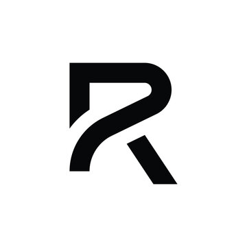 Simple letter R logo design template