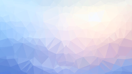 Abstract background geometric polygon vintage style. blue sky mosaic backdrop