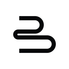 Simple letter B logo design template
