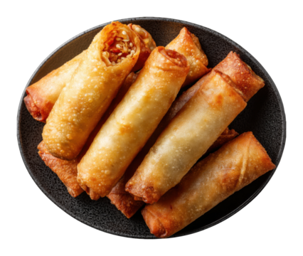 Crispy spring rolls recipe home kitchen food cozy top view culinary exploration