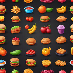 Vector illustration of delicious breakfast food with bread eggs cheese fruit cake pastry and fresh drink like tea and coffee served on table perfect for healthy morning meal snack dessert and tasty ki