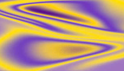 Abstract purple and yellow wavy texture with soft fabric grain background