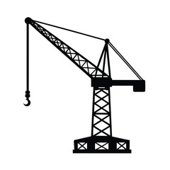 Vector Silhouette of  a crane