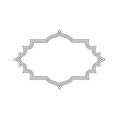 Tazhib Eslimi art floral text box vector with Iranian ornamental border, ideal for Islamic art, decorative designs and cultural projects