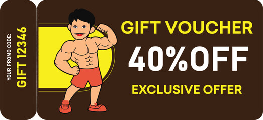 Gift Voucher: 40% Off Gym Membership