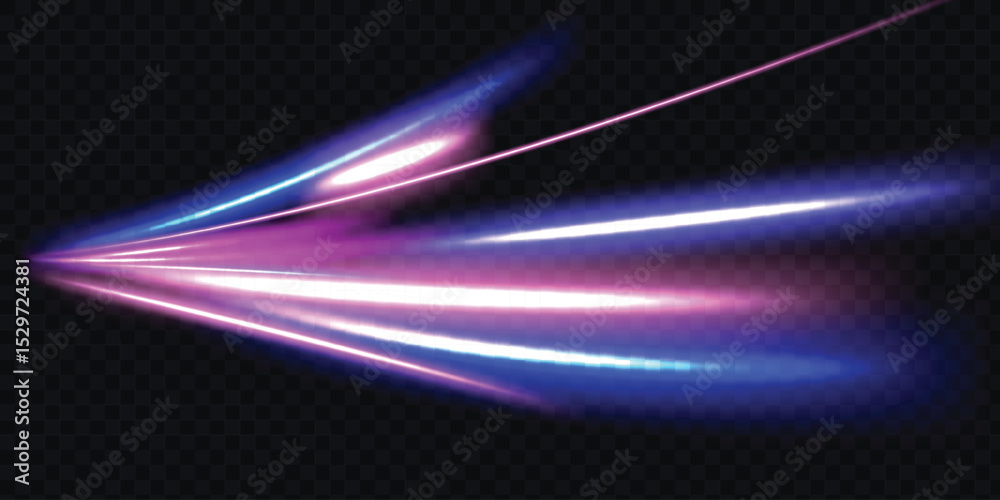 Aufkleber speed connection vector background. vector swirl trail effect. light trail wave, fire path trace lin