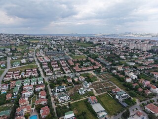 Aerial view of the area