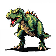 Fototapeta premium Tyrannosaurus Dinosaur vector illustration isolated