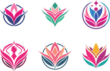 Elegant Floral Logo Designs Perfect for Branding Wellness Beauty and Spa Businesses