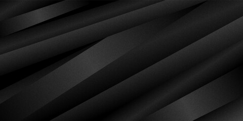 Obraz premium Black abstract background. Elegant dark diagonal shape elements. Luxurious modern gray gradient graphic design.