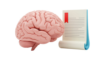 Isolated Brain with Document