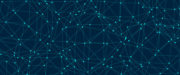 Abstract communication background with connecting dots and lines.