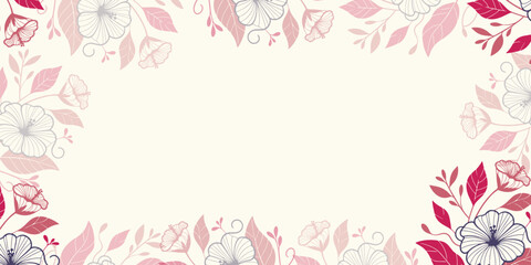seamless abstract floral background for wall and textile.decorative blooming flower pattern for scrapbook and banner.card layout for greeting and frame

