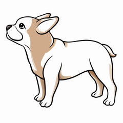 Adorable Cartoon French Bulldog Puppy Illustration