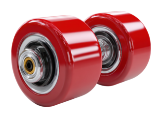 Skating event on colorful roller skate wheels urban product dynamic view sport concept