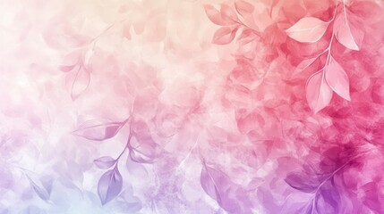 Soft pastel watercolor gradient background with delicate floral pattern wallpaper AI generated image