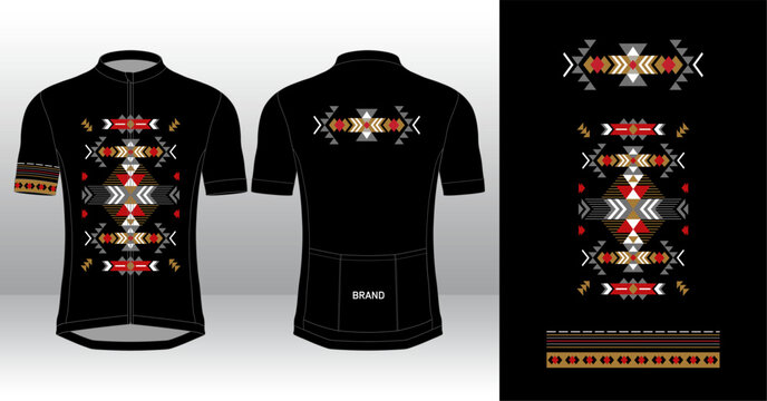 TRADITIONAL BATIK MOTIF CYCLING JERSEY MOCKUP SUBLIMATION PRINTING