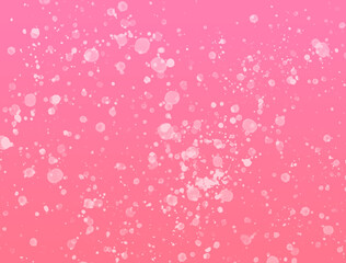 Pink Gradient with White Splatters Background.
