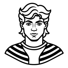 Classic Vibes line art vector