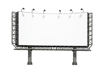 Obraz premium Blank Billboard A Large-Format Advertising Space for Your Next Big Campaign, Ready for Creative Designs and impactful messages