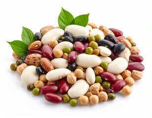 いろいろな種類の豆　カラフル