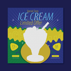 Social media post or square banner template vector design,