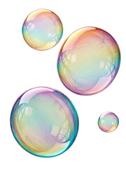 Bubbles of various sizes shimmer with iridescent colors, creating playful and enchanting atmosphere. delicate soap bubbles float gracefully