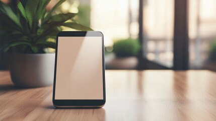 White background smartphone screen mockup technology app interface design, background wallpaper AI generated image