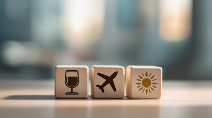 Business Vacation Retreats With Summer Work And Travel Harmony. Corporate Getaways, Seasonal Productivity and Work-Life Balance. Business Cubes