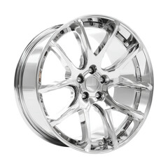 High-performance chrome alloy wheel showcase auto showroom product modern environment