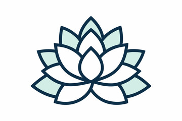 Succulent Logo Icon – Minimal Silhouette Outline Vector on White Background

