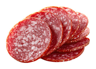 Slicing delicious salami gourmet kitchen food bright lighting view culinary