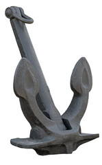Old Anchor on white