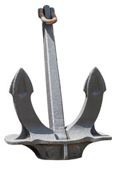 Old Anchor on white