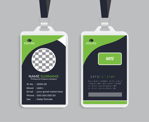 Modern and Clean Business id Card Template