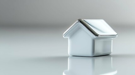 Modern Minimalist House Icon - 3D Model