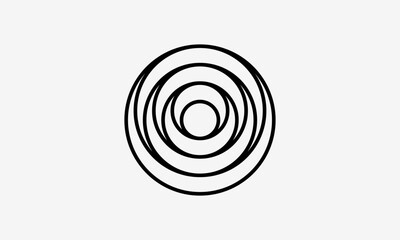 Concentric Circles – Minimal Geometric Abstract Vector Design
