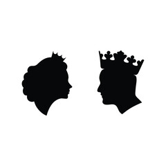 crown silhouette, crown, king crown, queen crown