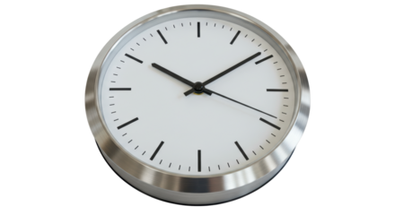 Isolated Modern Wall Clock