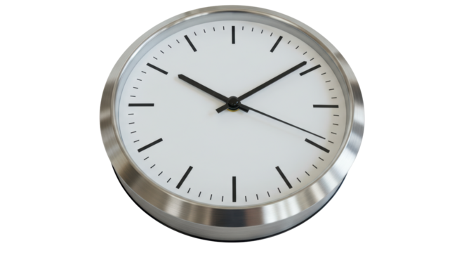 Isolated Modern Wall Clock