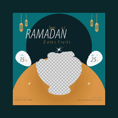 Social media post or square banner template vector design,