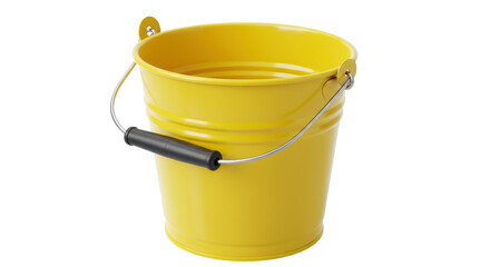 Isolated yellow bucket