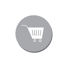 shopping cart icon outline vector illustration