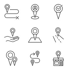 Navigation and marker symbols for GPS interface