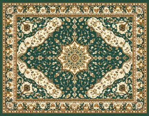 優雅なビンテージ絨毯装飾｜Elegant Vintage Carpet Decoration