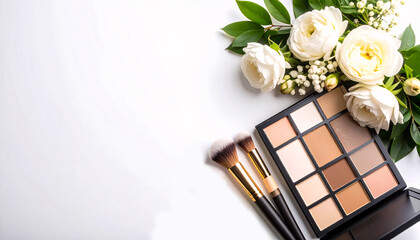 Neutral Eyeshadow Palette with Makeup Brushes